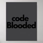 Poster Programmeur informatique codeur drôle (Devant)