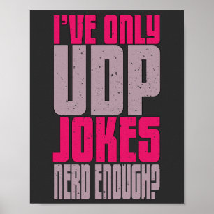 Poster Programmeur informatique udp Joke
