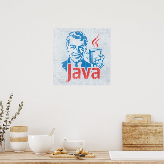Poster Programmeur Java (Cuisine)