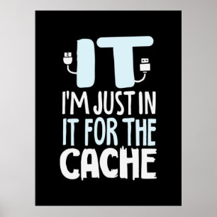 Poster Programmeur juste dans l'informatique pour le cach