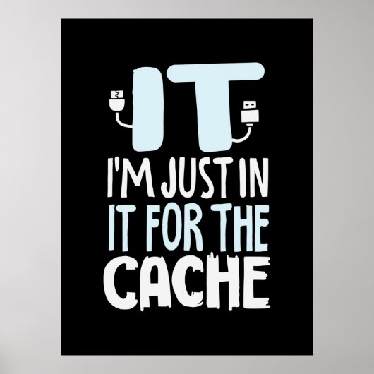 Poster Programmeur juste dans l'informatique pour le cach (Devant)