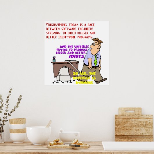 Poster Programmeurs contre Universe (1) (Cuisine)
