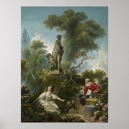 Poster Progrès de l'amour : Le Rendez-vous de Fragonard (Devant)