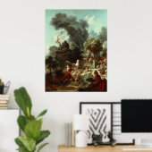 Poster Progrès de l'amour (panneau supérieur) - Fragonard (Bureau à domicile)