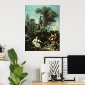 Poster Progrès de l'amour (panneau supérieur) - Fragonard (Bureau à domicile)