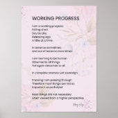 Poster Progrès de travail Encouragement à l'application d (Devant)