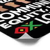 Poster Progrès Diversité Gentillesse Amour Mois de l'hist (Coin)