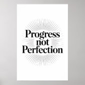 Poster Progrès et non Perfection (Devant)