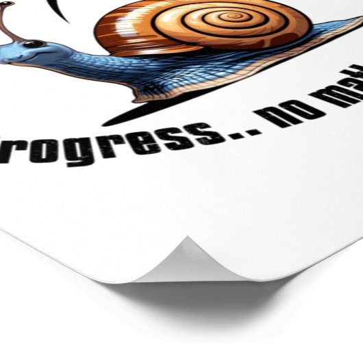 Poster Progrès..no Sticker Lent (Coin)