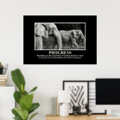 Poster Progrès par Debout sur les épaules des géants XL (Bureau à domicile)