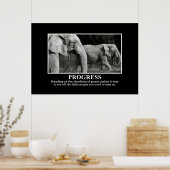 Poster Progrès par Debout sur les épaules des géants XL (Cuisine)