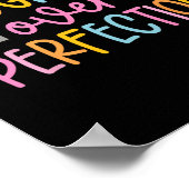 Poster Progrès Plutôt que Perfection Motivation Retour à (Coin)