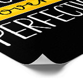Poster Progrès plutôt que perfection motivation retour à (Coin)