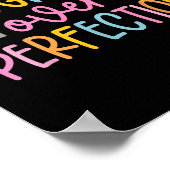 Poster Progrès Plutôt que Perfection Motivation Retour à (Coin)