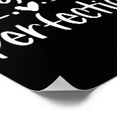 Poster Progrès plutôt que perfection motivationnel  (Coin)