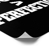 Poster Progrès sur la perfection Citation motivationnelle (Coin)