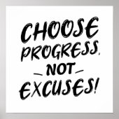 Poster Progrès sur la perfection : Motivation (Devant)