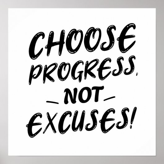 Poster Progrès sur la perfection : Motivation (Devant)