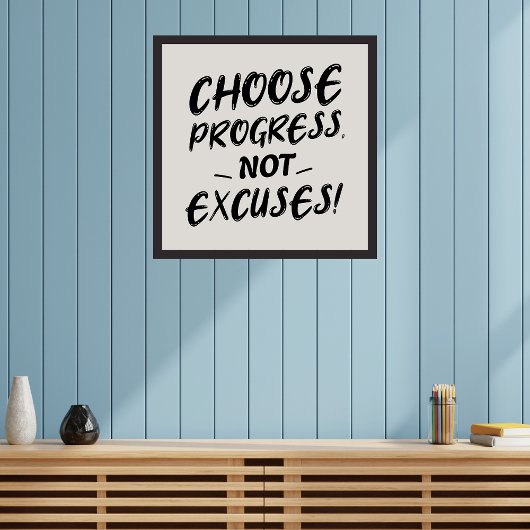 Poster Progrès sur la perfection : Motivation