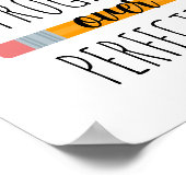 Poster Progrès sur la perfection Motivation classe (Coin)