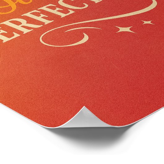 Poster Progrès sur l'affiche de la perfection | Art vibra (Coin)