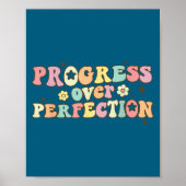 Poster Progress Over Perfection Motivational Back To Scho (Devant)