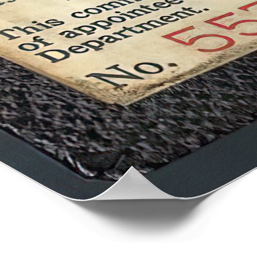 POSTER PROHIBITION AGENT ELIOT NESS CREDENTIALS 1927 (Coin)