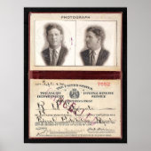 POSTER PROHIBITION AGENT SHUMATE 1920 (Devant)