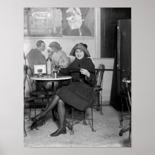 Poster Prohibition Tipping Cane, 1922