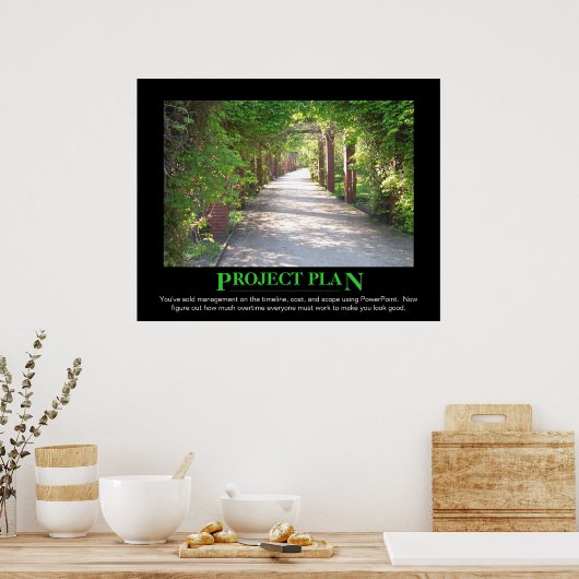 Poster Project Plan - just make it match PowerPoint (Cuisine)