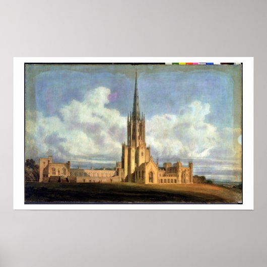 Poster Projected Design for Fonthill Abbey, Wiltshire, 17 (Devant)
