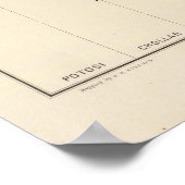 Poster Projection longitudinale verticale I Comstock Lode (Coin)