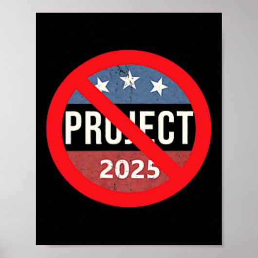 Poster Projet 2025 Anti Trump 2 Side Back &amp ; Front (Devant)