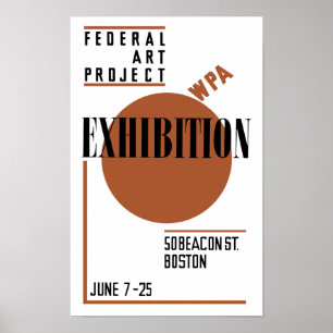 Poster Projet d'art fédéral Exposition WPA
