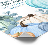 Poster Projet de Citrouille Turquoise adapté aux allergie (Coin)