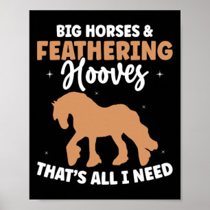Poster Projet De Mème De Cheval Pour Un Pilote De Clydesd