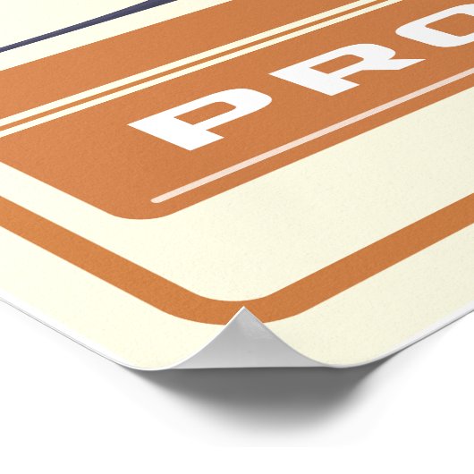 Poster Projet Futurisme Rétro Jupiter (Coin)