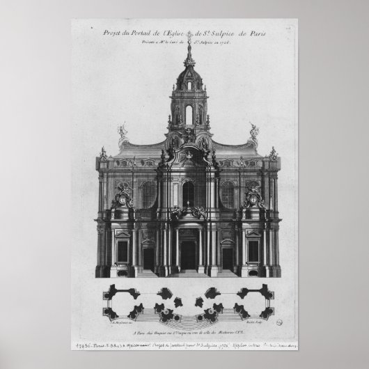 Poster Projet pour l'église Saint-Sulpice (Devant)