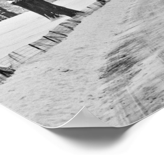 Poster Promenade à la neige à Central Park (Coin)