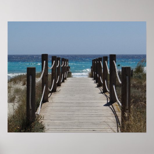 Poster Promenade à la plage (Devant)