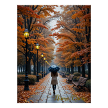Promenade Automnale – Sentier de Feuilles Dorées