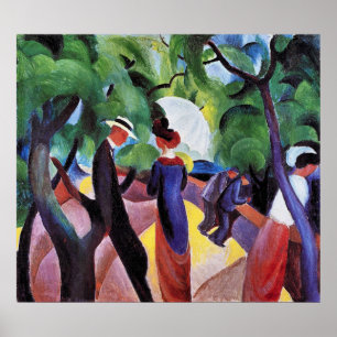 Poster Promenade avant août Macke