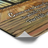 Poster Promenade avec deux palmes - Psaumes 134:8b (Coin)