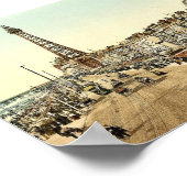 Poster Promenade, Blackpool, Angleterre classique Photoch (Coin)