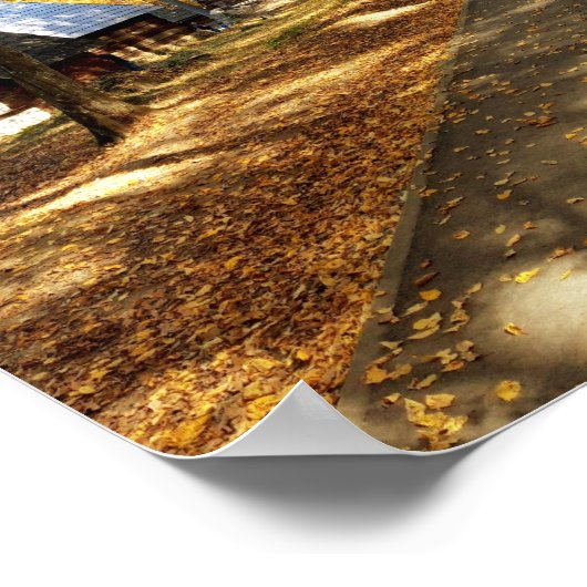 Poster Promenade d'automne dans le parc (Coin)