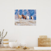 Poster Promenade de Cowboy Horse sur Hideout Ranch (Cuisine)
