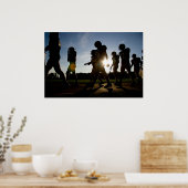 Poster Promenade de football (Cuisine)