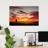 Poster Promenade du coucher du soleil (Bureau à domicile)