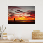 Poster Promenade du coucher du soleil (Cuisine)
