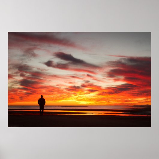 Poster Promenade du coucher du soleil (Devant)
